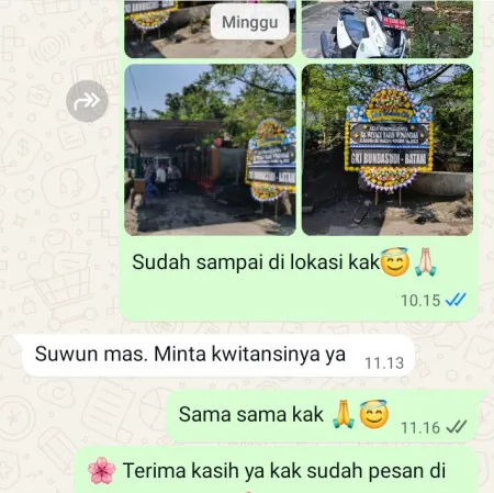 Pengiriman Papan Bunga Duka Harapan Mulia