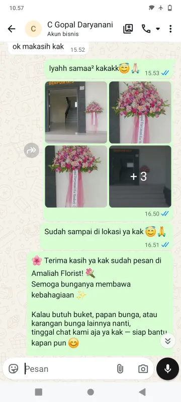 Pengiriman Karangan Bunga Harapan Mulia