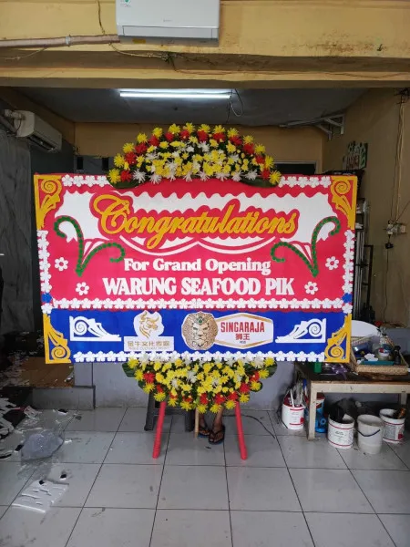 Papan Bunga Ucapan Selamat Harapan Mulia